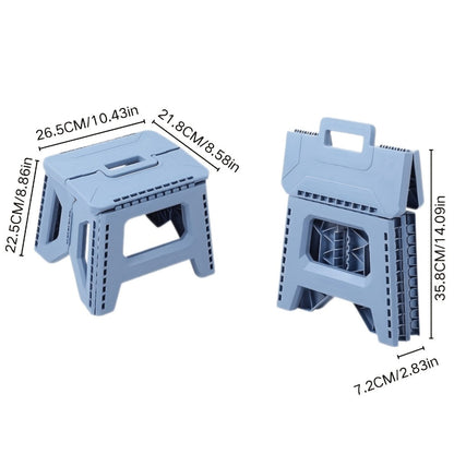 Heavy-Duty Plastic Folding Stool with Carry Handle and Tool-Free Assembly detail image - detail view 9