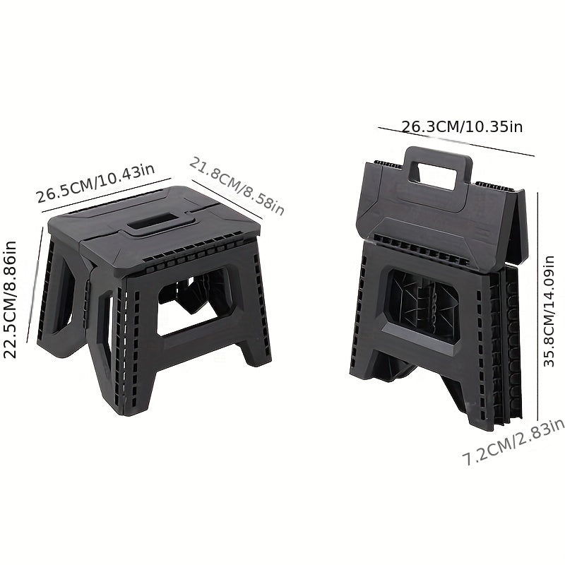 Folding Stool shown in the Black, 330 lbs option