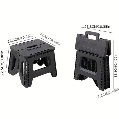 Folding Stool shown in the Black, 330 lbs option