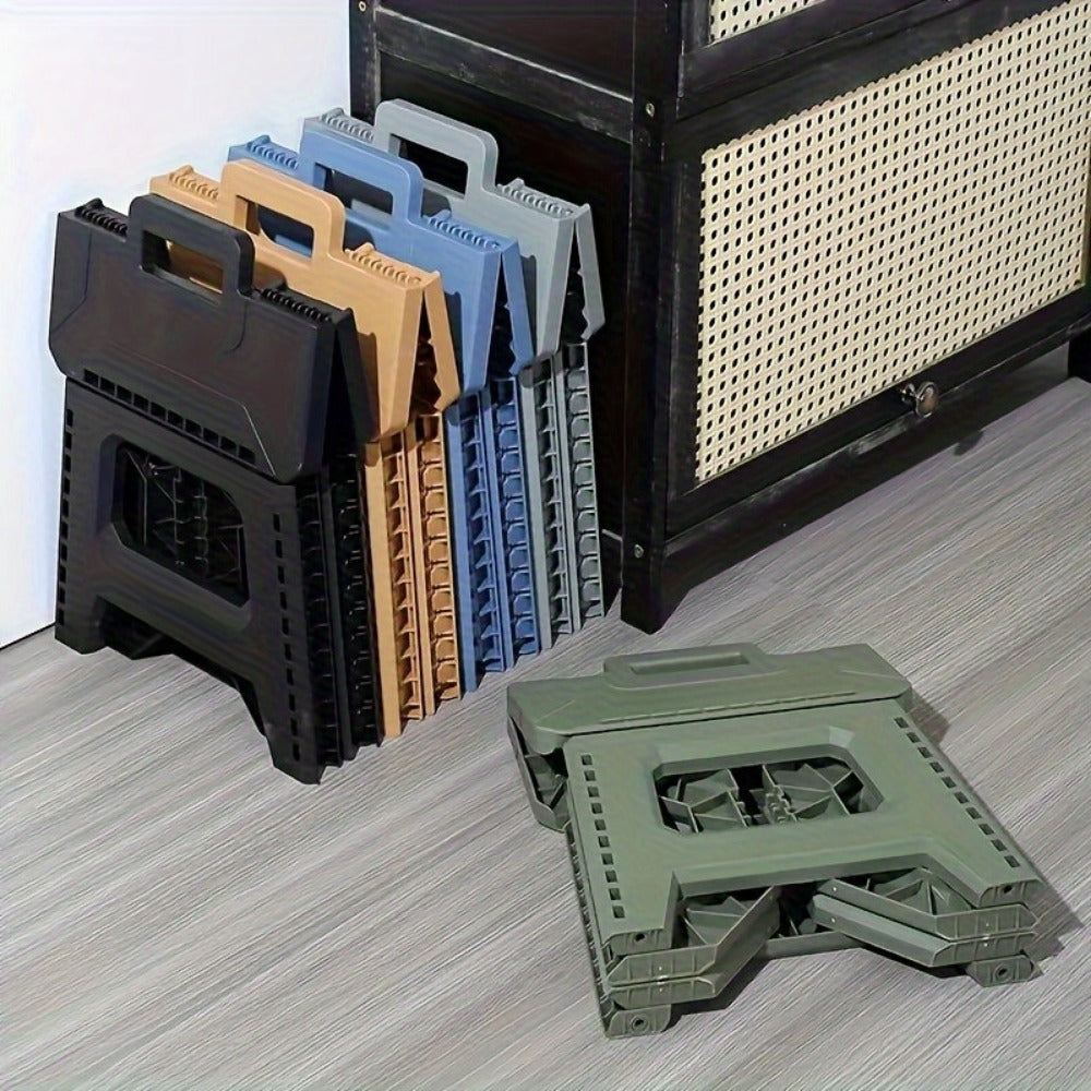 Heavy-Duty Plastic Folding Stool with Tool-Free Assembly and Multiple Color Options detail image - detail view 10