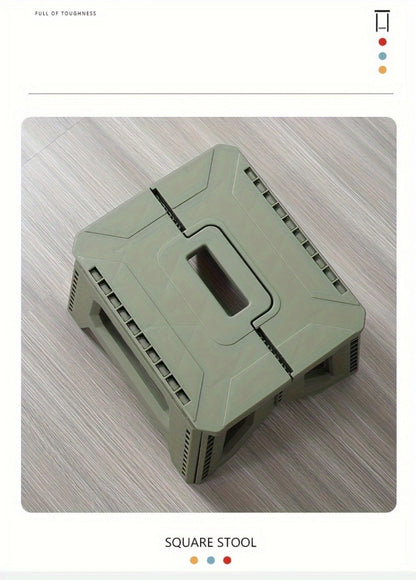 Heavy-Duty Plastic Folding Stool with Tool-Free Assembly and Multiple Color Options detail image - detail view 13