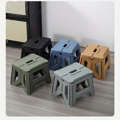 Heavy-Duty Plastic Folding Stool with Tool-Free Assembly and Multiple Color Options detail image - detail view 17