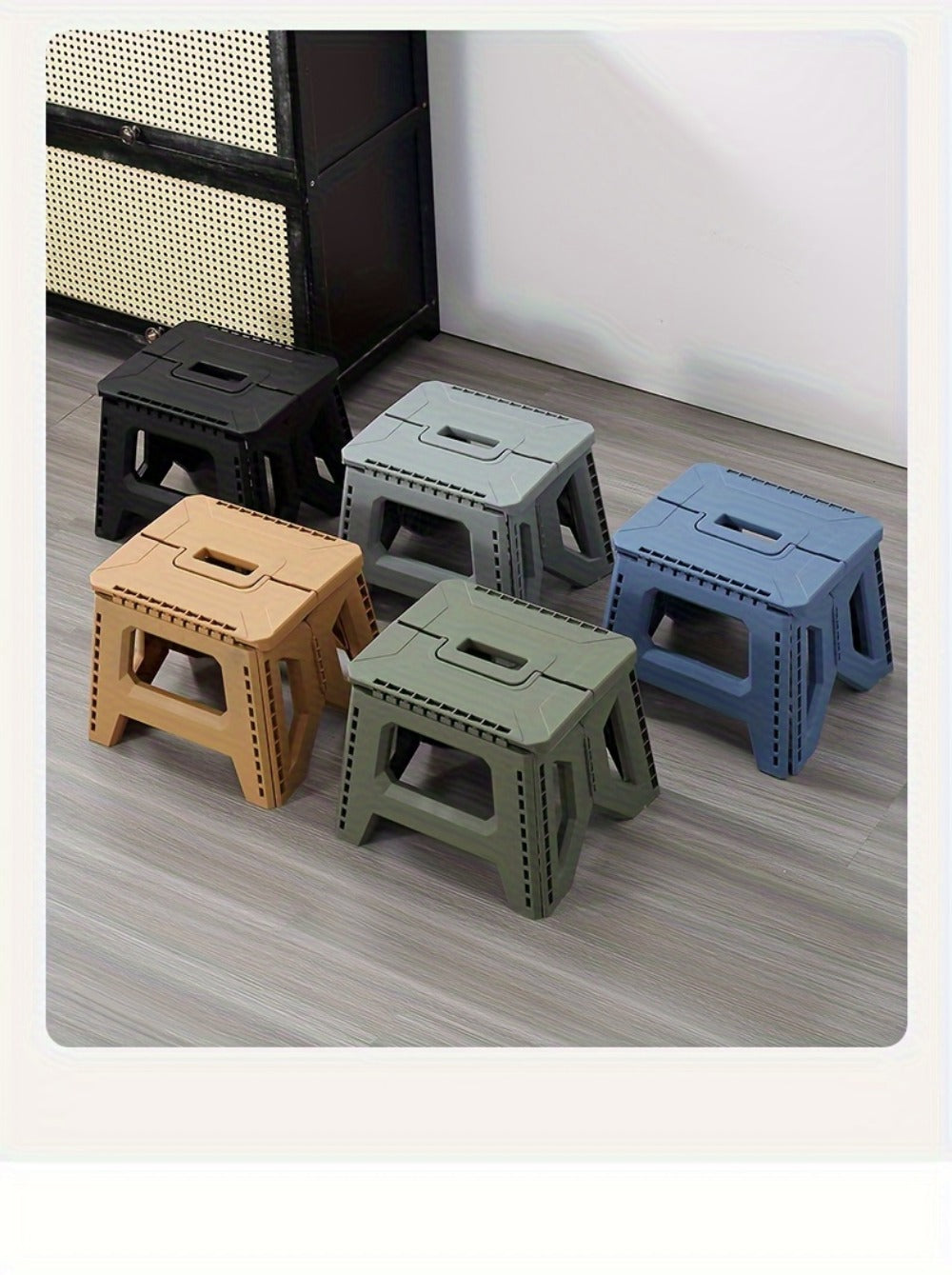 Heavy-Duty Plastic Folding Stool with Tool-Free Assembly and Multiple Color Options detail image - detail view 19