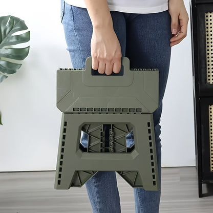 Heavy-Duty Plastic Folding Stool with Tool-Free Assembly and Multiple Color Options detail image - detail view 7