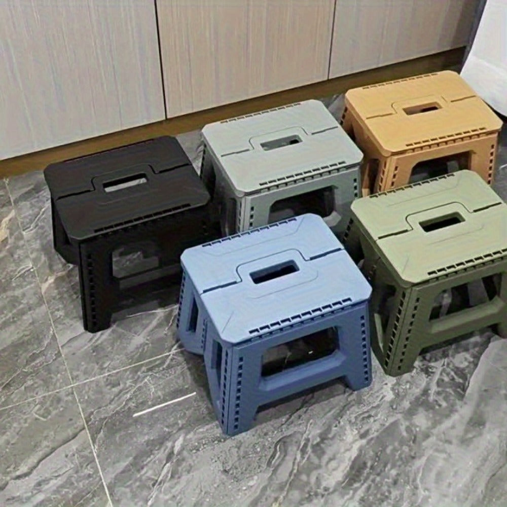 Heavy-Duty Plastic Folding Stool with Tool-Free Assembly and Multiple Color Options detail image - detail view 9