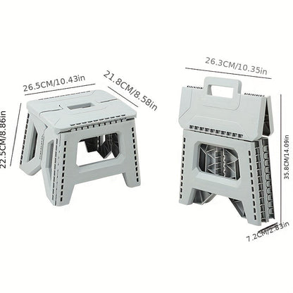Folding Stool shown in the Grey, 330 lbs option