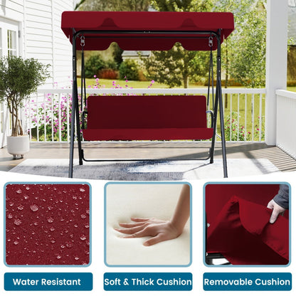 Heavy-Duty Porch Swing Set with Multiple Color Options for Patio detail image - detail view 9