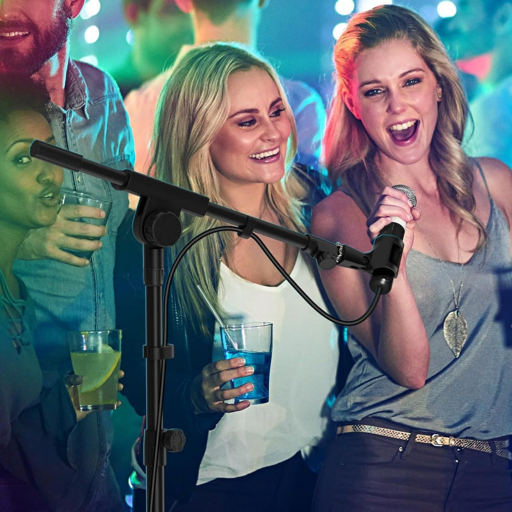 Heavy-Duty Tripod Microphone Boom Stand with Adjustable Height and Clip detail image - detail view 6