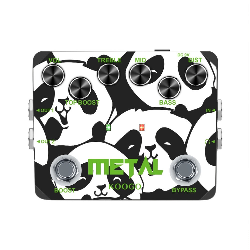 Heavy Metal Distortion Guitar Pedal, Realize The Sounds Of Metal, Rock And Punk, Muff Top Boost Distortion Guitar Effect Pedal With 80s Or 90s Metal Sounds And Earphone Useable Output Ture Bypass, Note That The Power Supply Is Not Included.