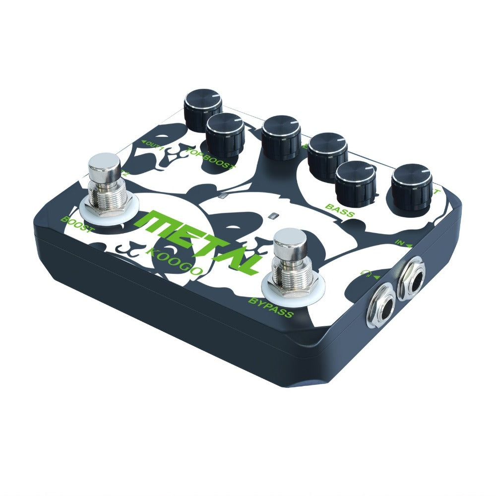 Heavy Metal Distortion Guitar Pedal, Realize The Sounds Of Metal, Rock And Punk, Muff Top Boost Distortion Guitar Effect Pedal With 80s Or 90s Metal Sounds And Earphone Useable Output Ture Bypass, Note That The Power Supply Is Not Included.