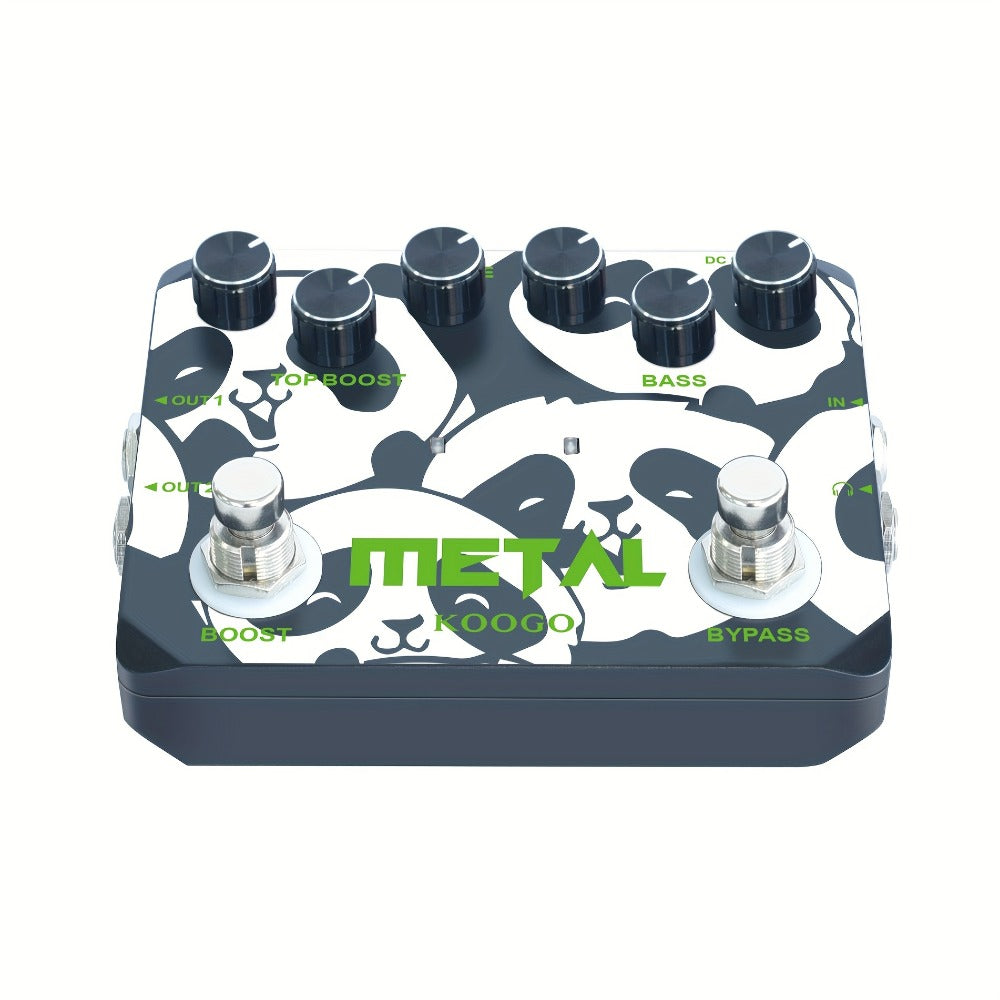 Heavy Metal Distortion Guitar Pedal, Realize The Sounds Of Metal, Rock And Punk, Muff Top Boost Distortion Guitar Effect Pedal With 80s Or 90s Metal Sounds And Earphone Useable Output Ture Bypass, Note That The Power Supply Is Not Included.