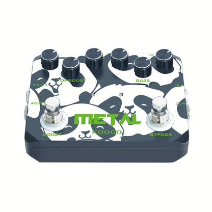 Heavy Metal Distortion Guitar Pedal, Realize The Sounds Of Metal, Rock And Punk, Muff Top Boost Distortion Guitar Effect Pedal With 80s Or 90s Metal Sounds And Earphone Useable Output Ture Bypass, Note That The Power Supply Is Not Included.