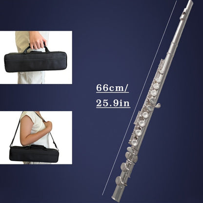 HOGSN 16-Hole Concert Flute in C with Hard Case and Cleaning Kit detail image