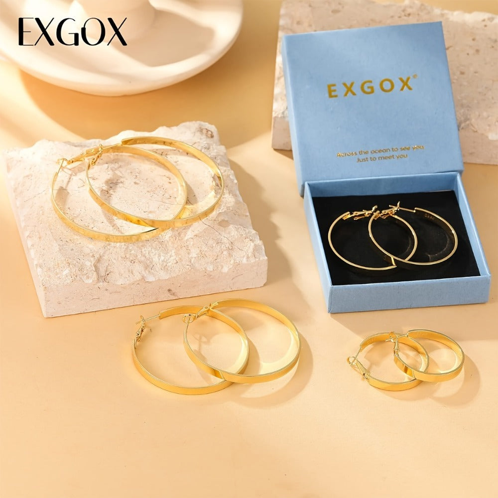 Hoop Earrings for Women - 925 Sterling Silver Hypoallergenic Cartilage for 30/40/50/60mm Simple - product detail view 6