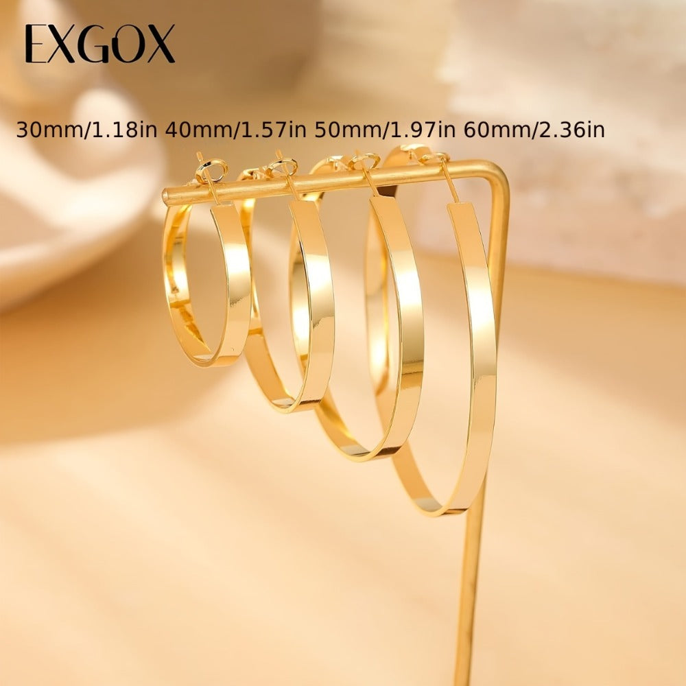 Hoop Earrings for Women - 925 Sterling Silver Hypoallergenic Cartilage for 30/40/50/60mm Simple - product detail view 7