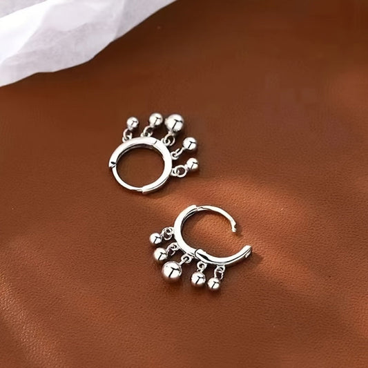 Hoop Earrings for Women - Sterling Silver with Zirconia Stones for 925 Hypoallergenic Sparkling for - product detail view 2