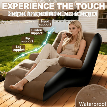 Inflatable Furniture with Armrests and Waterproof Protection for Living Room detail image - detail view 7
