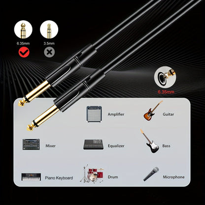 Instrument Cable, 20ft, 10ft, Pro, Audio, Guitar for Connecting Instruments detail image - detail view 10