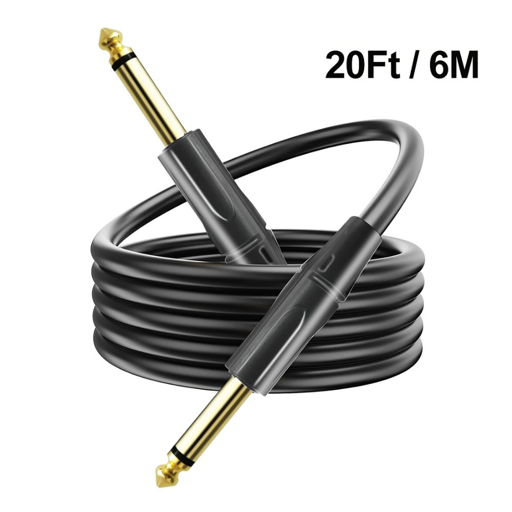 Instrument Cable, 20ft, 10ft, Pro, Audio, Guitar for Connecting Instruments detail image - detail view 3