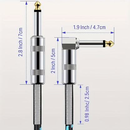 Instrument Cable, High-quality, 1/4-inch, Guitar for Connecting Instruments detail image - detail view 8