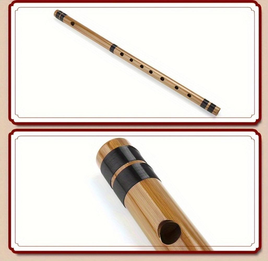 Japanese Bamboo Flute, Handmade 7/8-Hon Wind Instrument for Beginners detail image - detail view 9