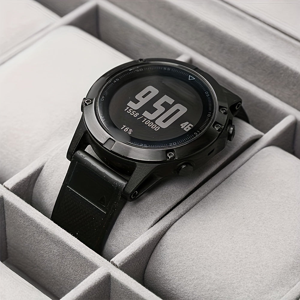 Jewelry Box - Watch 12 Slot Faux Leather with Lock - Single & Double Layer Watch Storage - product detail view 6