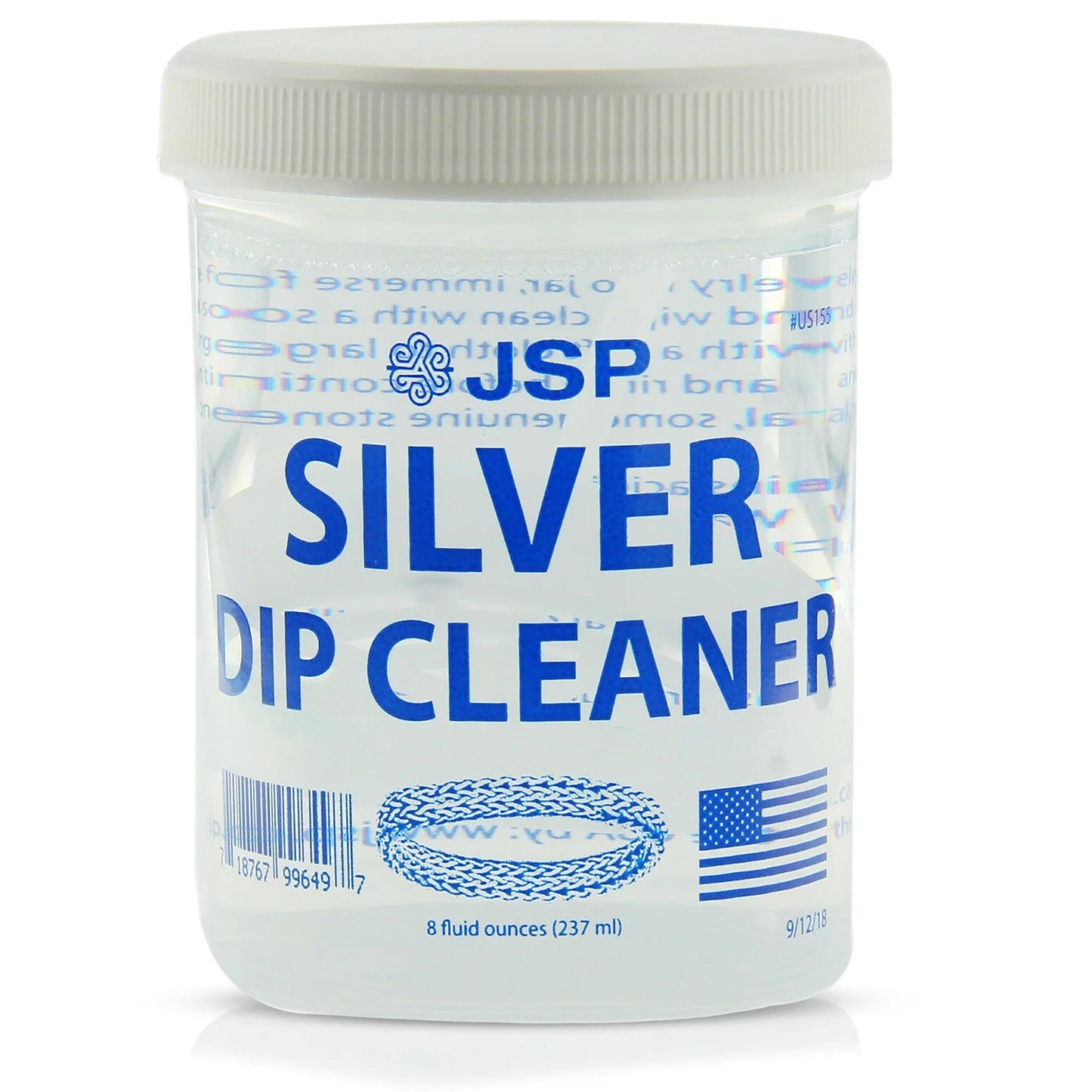 Jewelry Cleaner - Sterling Silver Dip 8 fl oz 925 & 999 Silver Tarnish Remover, Non-Abrasive - product detail view 9