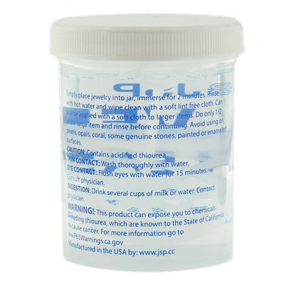 Jewelry Cleaner - Sterling Silver Dip 8 fl oz 925 & 999 Silver Tarnish Remover, Non-Abrasive - product detail view 14