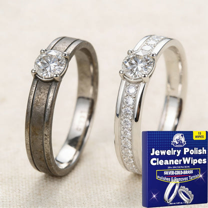 Jewelry Cleaning Cloth - Polishing 15 Wipes Premium Microfiber Sheets for Gold, Silver, Rings - product detail view 4
