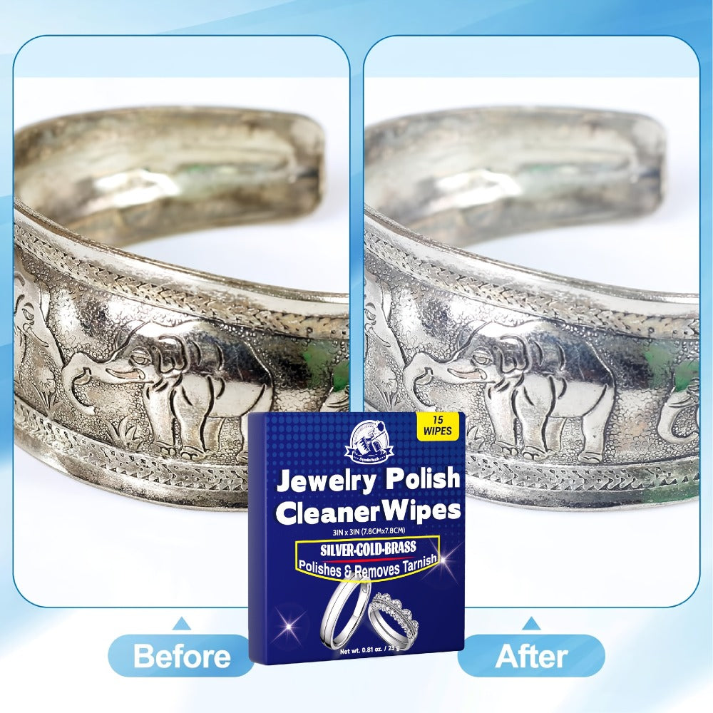 Jewelry Cleaning Cloth - Polishing 15 Wipes Premium Microfiber Sheets for Gold, Silver, Rings - product detail view 12