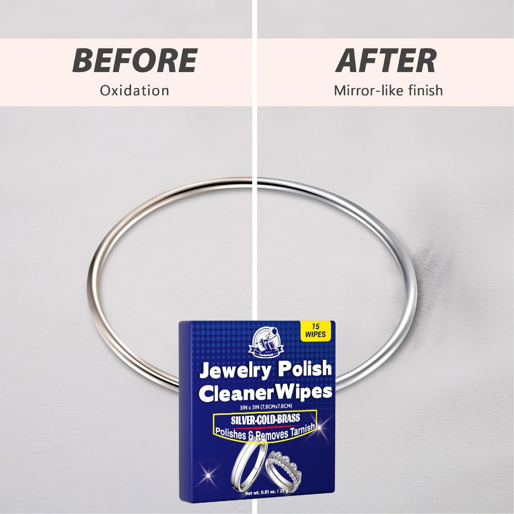 Jewelry Cleaning Cloth - Polishing 15 Wipes Premium Microfiber Sheets for Gold, Silver, Rings - product detail view 14