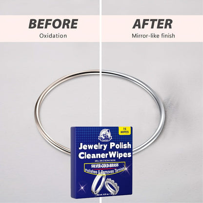 Jewelry Cleaning Cloth - Polishing 15 Wipes Premium Microfiber Sheets for Gold, Silver, Rings - product detail view 14
