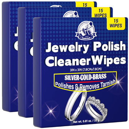 Jewelry Cleaning Cloth - Polishing 15 Wipes Premium Microfiber Sheets for Gold, Silver, Rings - product detail view 17