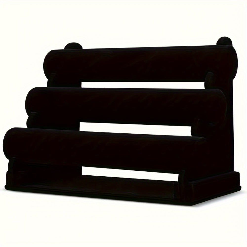 Jewelry Display Stand - 3-Tier Desktop Rack for Watches, Bracelets & Bangles Stylish Home Decor - product detail view 3