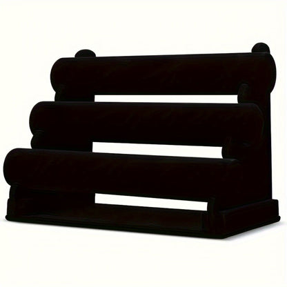 Jewelry Display Stand - 3-Tier Desktop Rack for Watches, Bracelets & Bangles Stylish Home Decor - product detail view 3