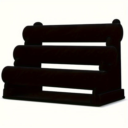 Jewelry Display Stand - 3-Tier Desktop Rack for Watches, Bracelets & Bangles Stylish Home Decor - product detail view 15