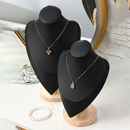 Jewelry Display Stand - Mannequin Neck Portrait Necklace Holder for Home, Boutique & Trade Show - product detail view 4