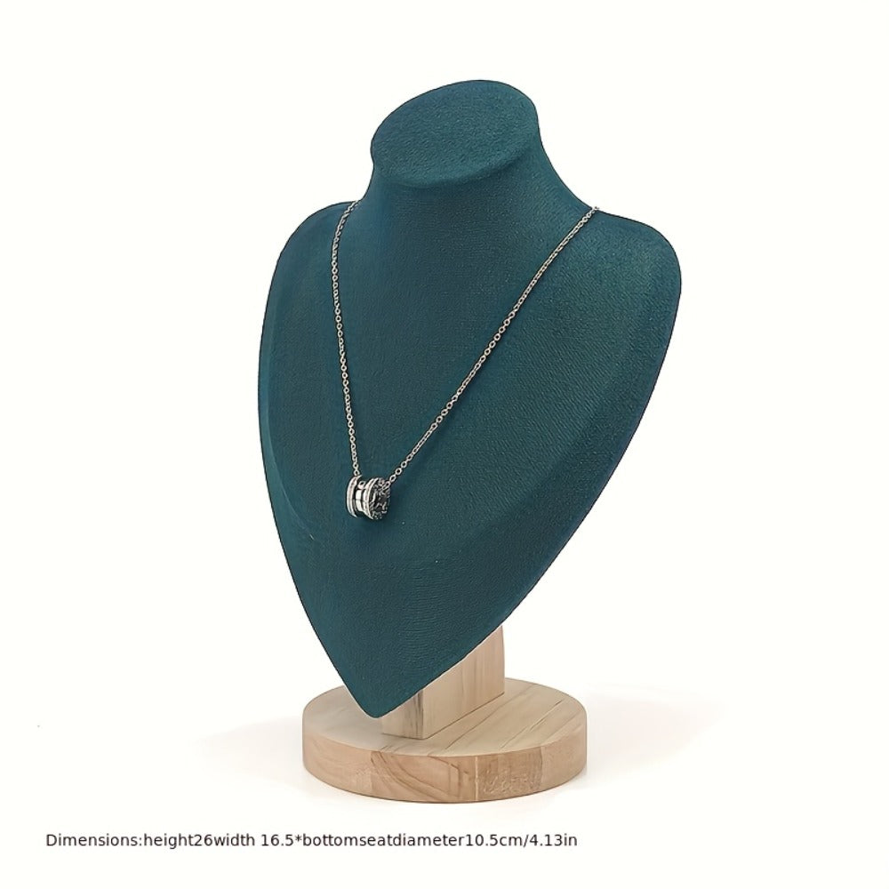 Jewelry Display Stand - Mannequin Neck Portrait Necklace Holder for Home, Boutique & Trade Show - product detail view 6