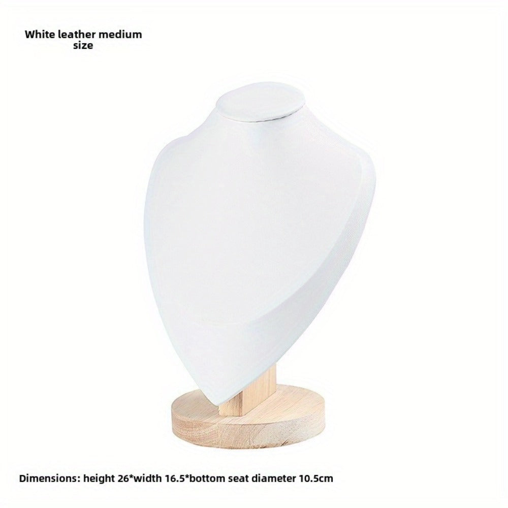 Jewelry Display Stand - Mannequin Neck Portrait Necklace Holder for Home, Boutique & Trade Show - product detail view 7