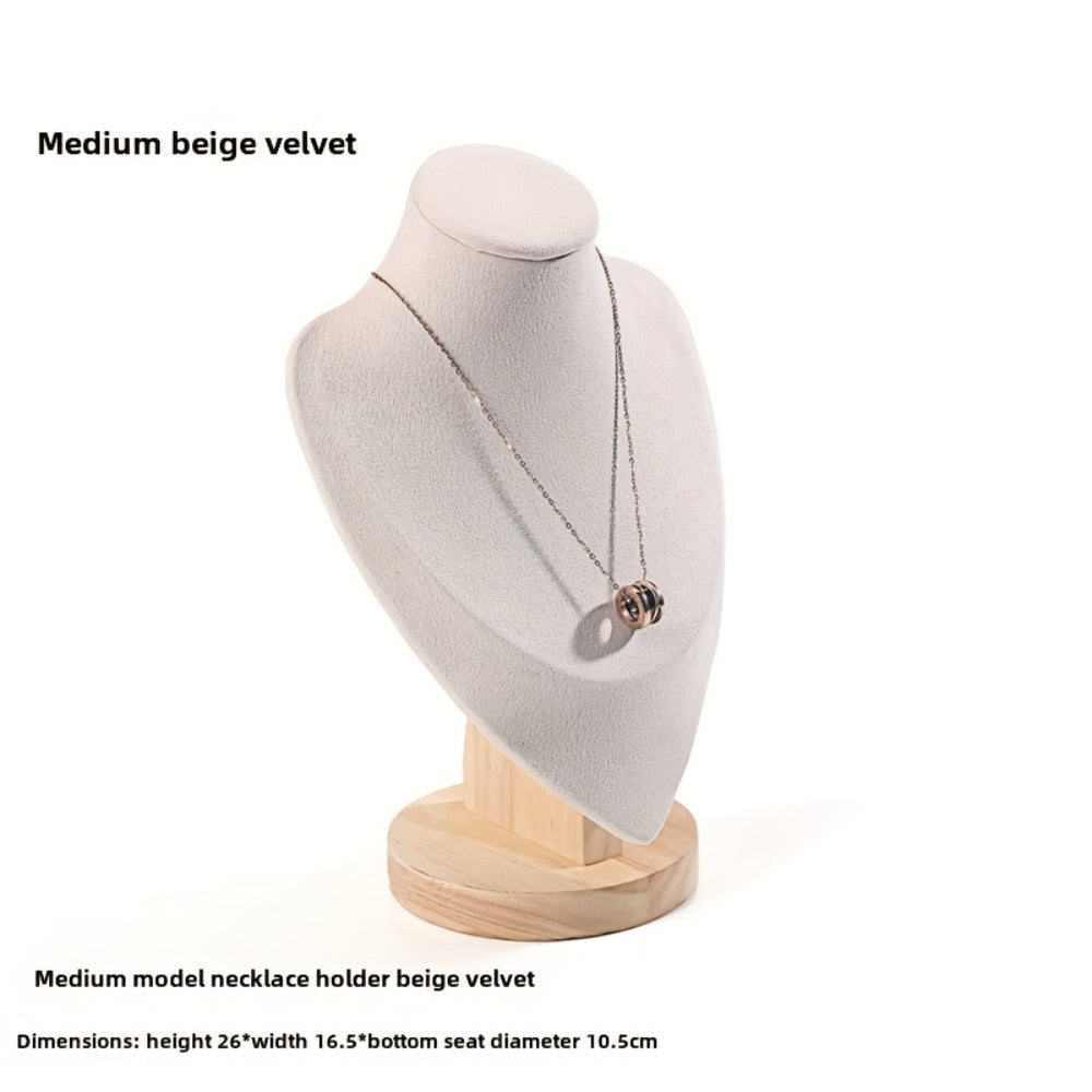 Jewelry Display Stand - Mannequin Neck Portrait Necklace Holder for Home, Boutique & Trade Show - product detail view 8