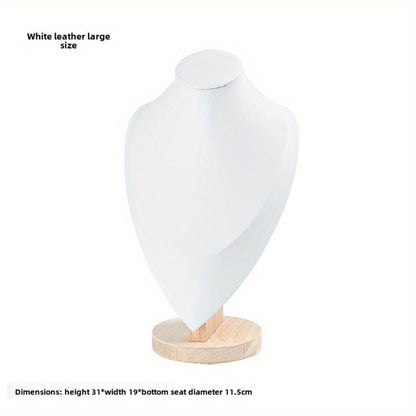 Jewelry Display Stand - Mannequin Neck Portrait Necklace Holder for Home, Boutique & Trade Show - product detail view 9