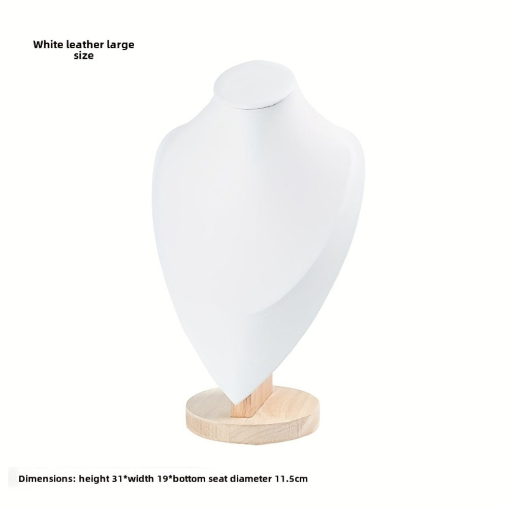 Jewelry Display Stand - Mannequin Neck Portrait Necklace Holder for Home, Boutique & Trade Show - product detail view 10
