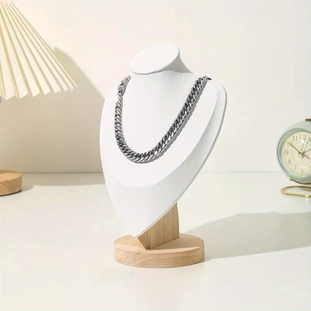 Jewelry Display Stand - Mannequin Neck Portrait Necklace Holder for Home, Boutique & Trade Show - product detail view 22