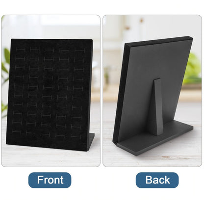Jewelry Display Stand - Ring 50 Slot Tray with Slope Design Earring Organizer Tray for Retail - product detail view 4