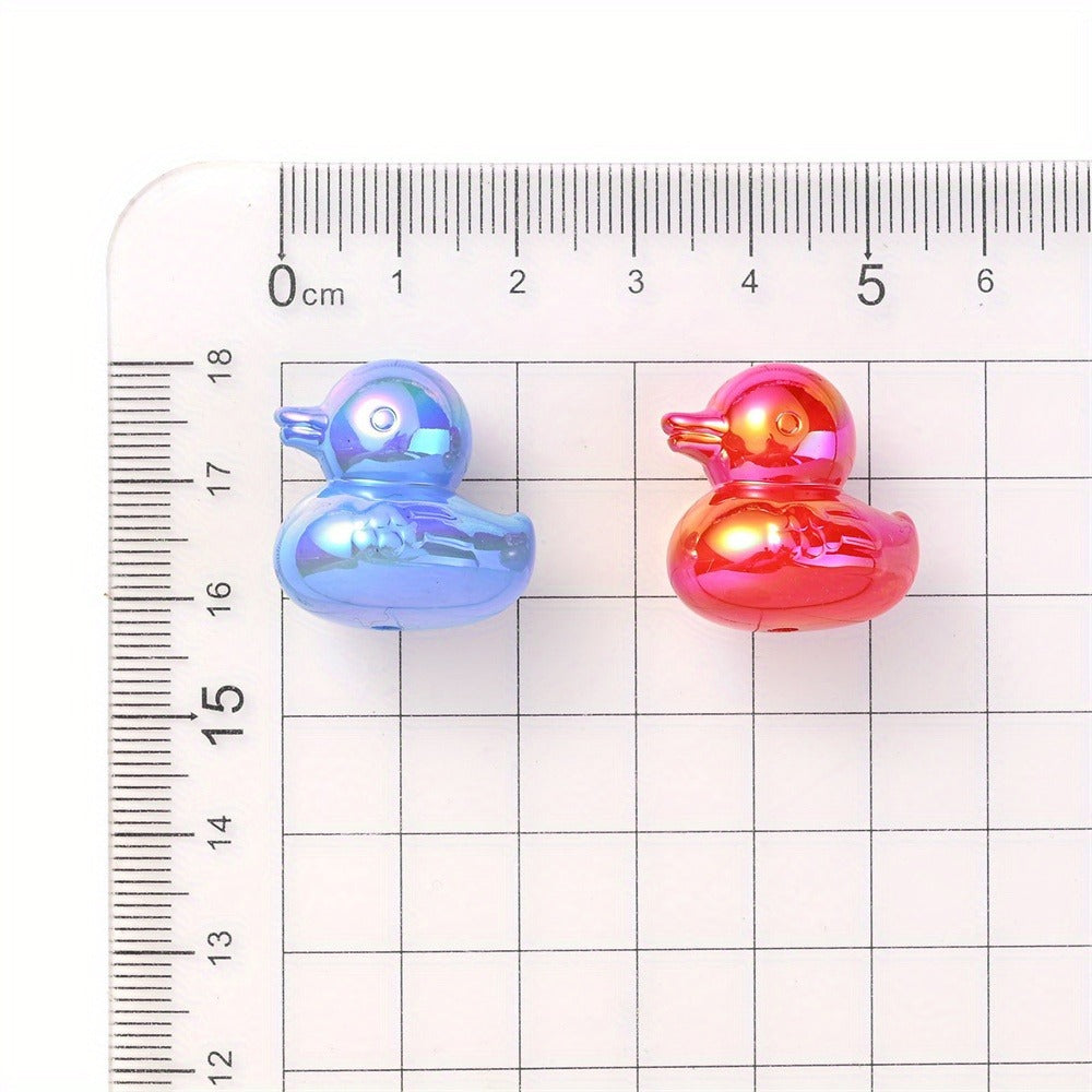 Jewelry Making Beads - Focal for Pens 30pcs 3D Duck Acrylic Bulk for Beadable Pens, Keychains - product detail view 8