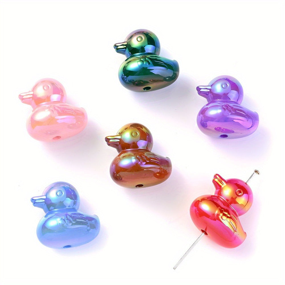 Jewelry Making Beads - Focal for Pens 30pcs 3D Duck Acrylic Bulk for Beadable Pens, Keychains - product detail view 9