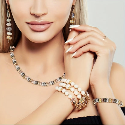 Jewelry Making Beads - Rhinestone Spacer Large Hole 40pcs 10mm Gold & Silver Rondelle Crystal for - product detail view 7