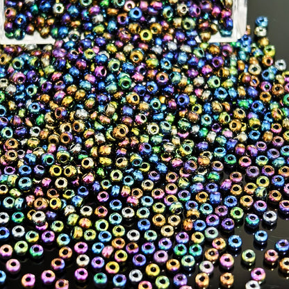 Jewelry Making Beads - Seed 18800pcs 30 Colors 1.8mm Czech Resin Round Spacer Mixed Pack for DIY - product detail view 6