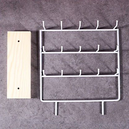 Jewelry Organizer - Earring Display Rack 15 Hook Iron Art Stand, Wall Hanging Earring Holder - product detail view 8