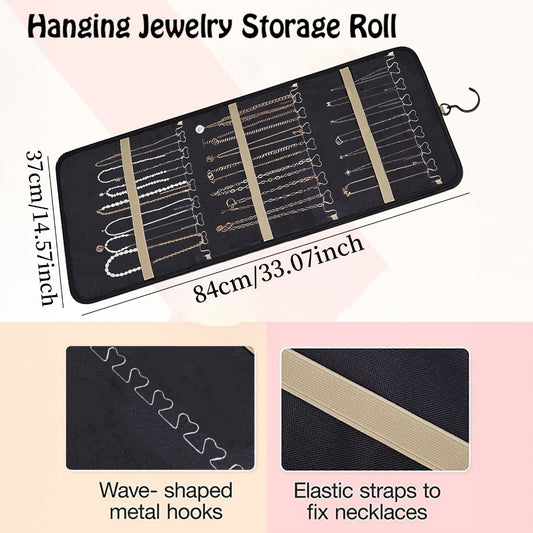 Jewelry Organizer - Hanging Dual Sided 360 Degree Rotating Hanger for Earrings Bracelets Rings - product detail view 2